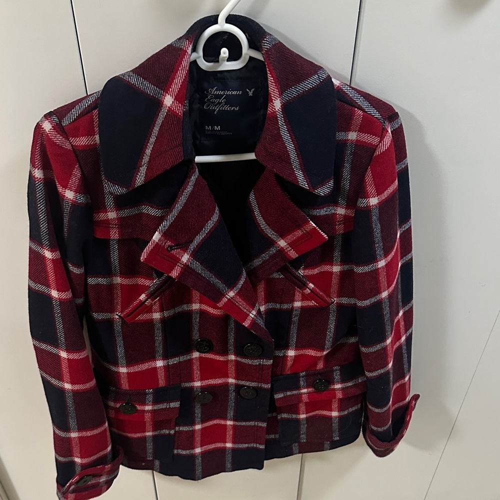 American Eagle Outfitters Plaid Jacket
